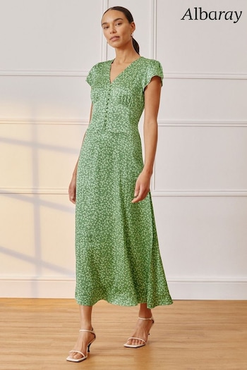 Albaray Green Forget Me knot Dress (E02968) | £99