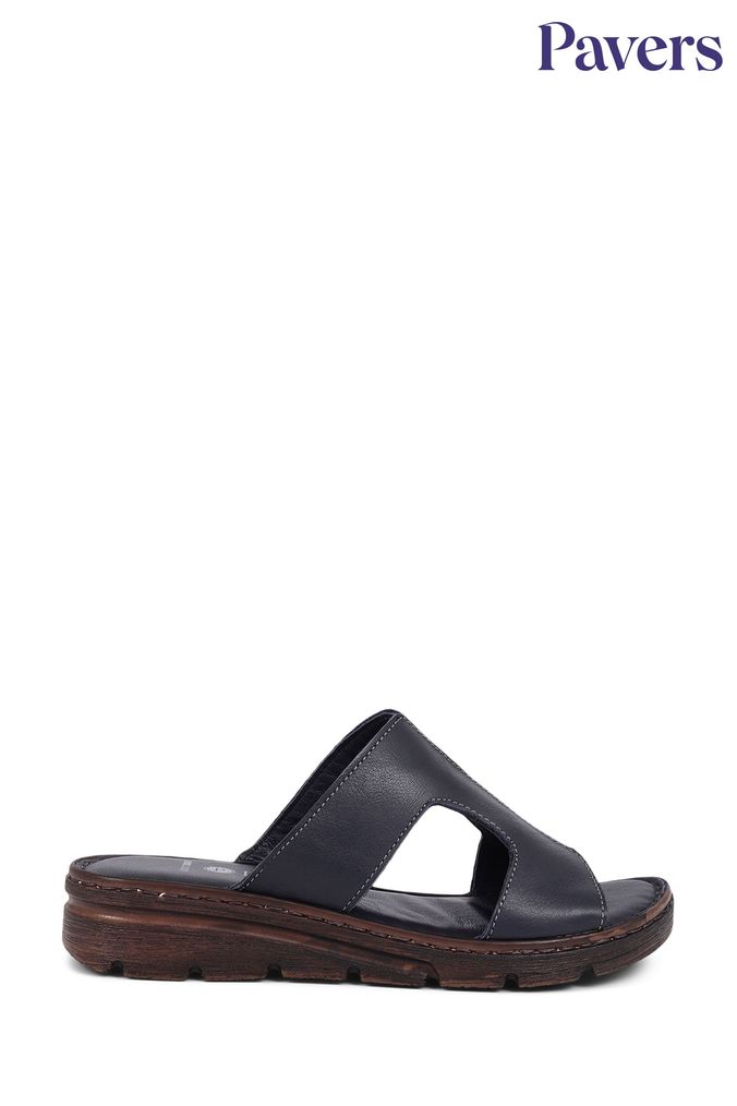 Next navy wedge sandals discount