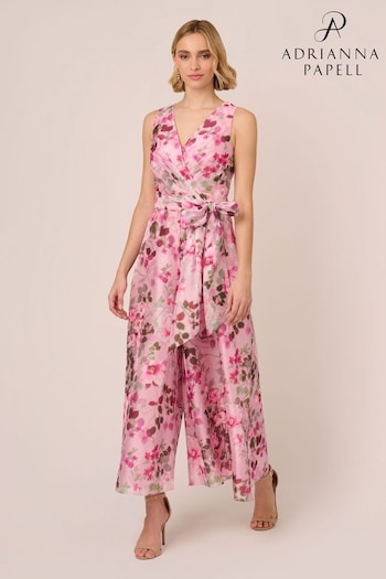 Adrianna Papell Pink Printed Jumpsuit (E03076) | £249