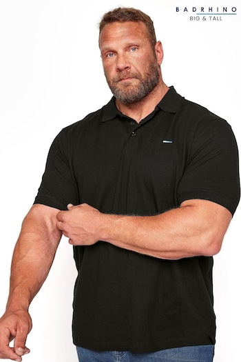 BadRhino Big & Tall Black Core Polo Shirt (E03125) | £19