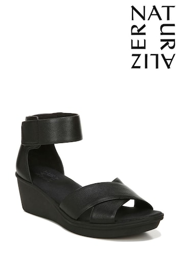 Naturalizer Riviera Leather Black Sandals (E03128) | £100
