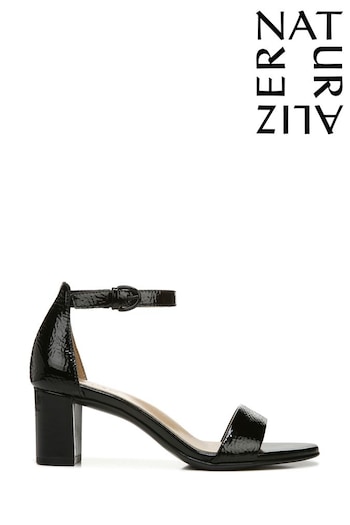 Naturalizer Vera Heeled Leather Black Boot Sandals (E03148) | £120