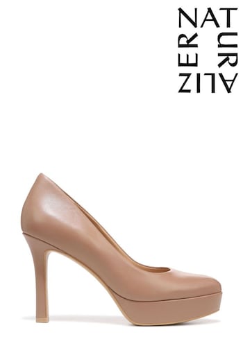 Naturalizer Camilla Heeled Wedge Court Brown Shoes (E03173) | £140
