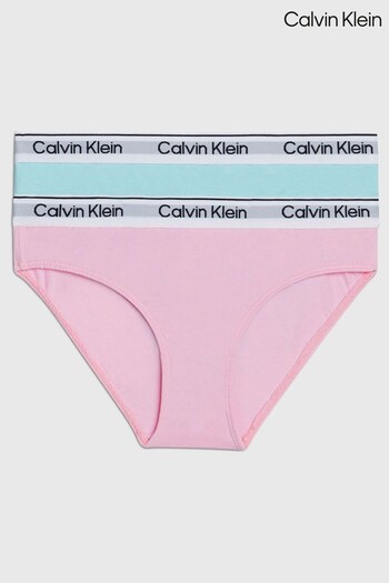 Calvin Klein Pink Underwear Bikini Briefs 2 Pack (E03212) | £23