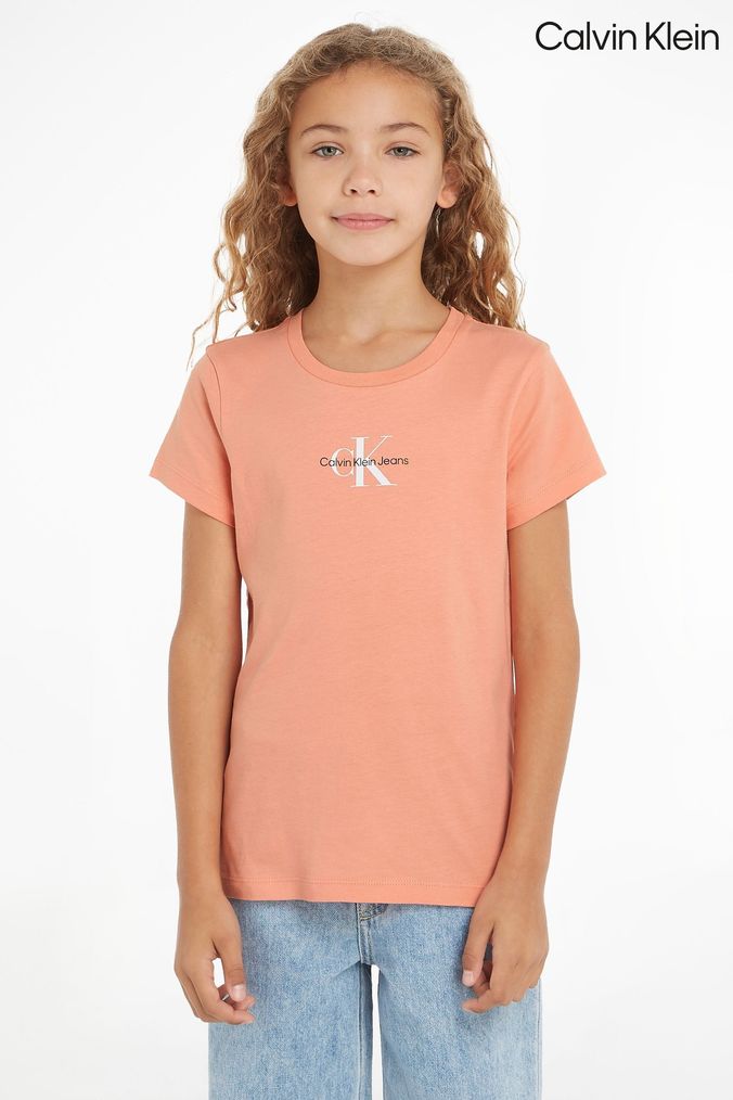 Calvin klein orange shirt clearance