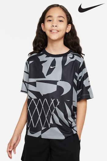 nike slip Black Dri Fit Multi + T-Shirt (E03602) | £23