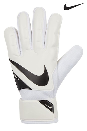 Nike Clear White Goalkeeper Match Gloves (E04138) | £23