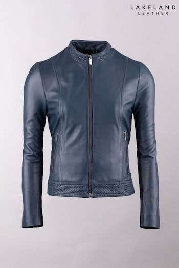 Lakeland Leather Blue Anthorn Leather Jacket (E04172) | £199