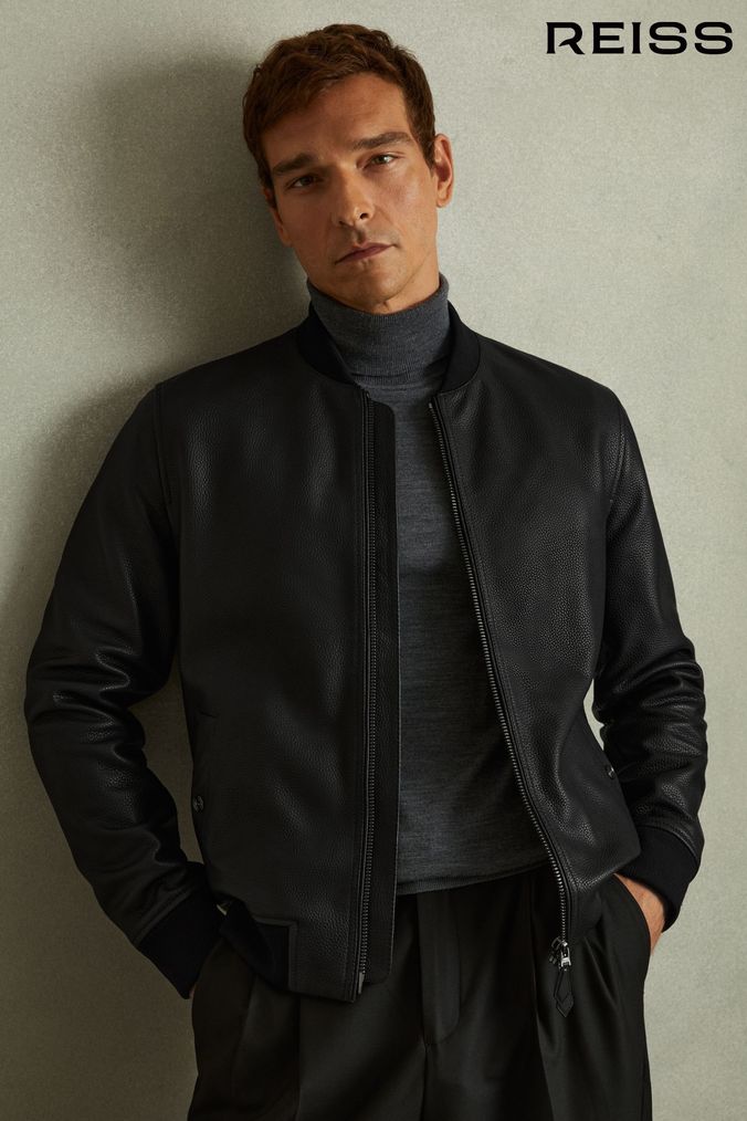 ArvindShops Buy Men s Jackets Medium Black Leather Plain Coatsandjackets Online For adidas Black BSC Insulated Jacket