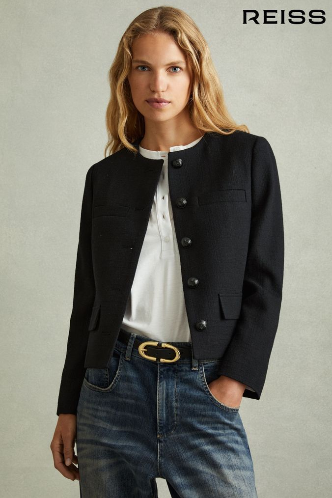 Ladies cropped jackets uk hotsell