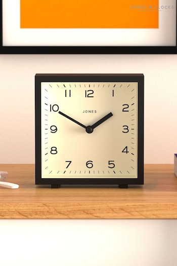 Jones Clocks Black Disco Mantel Clock (E04338) | £25