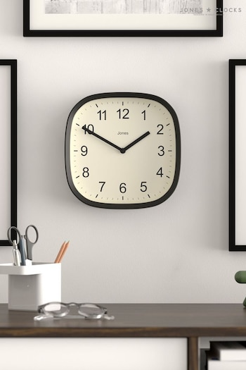 Jones Clocks Black Sparvel Wall Clock (E04342) | £26