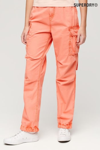 Superdry Orange Low Rise Para Cargo Pants (E04364) | £60