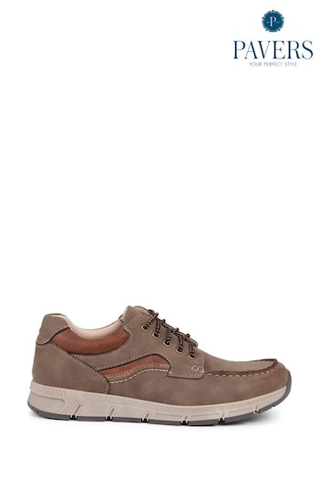 Pavers Natural Casual Leather Shoes (E04543) | £40