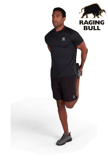 Raging Bull Performance Black Shorts (E04588) | £34