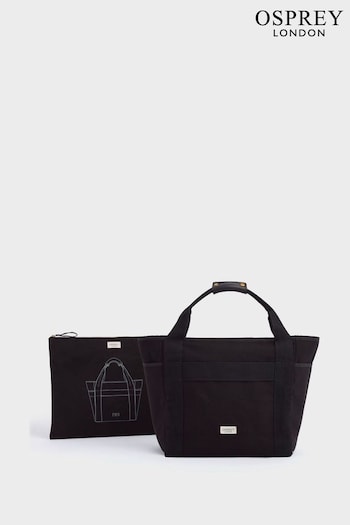 OSPREY LONDON The Studio Packable Shopper Black Bag (E04651) | £95