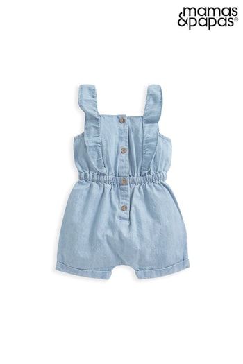 Food & Drink Gifts Chambray Blue Playsuit (E04823) | £19