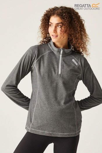 Regatta Grey Womens Montes Half Zip Fleece (E04860) | £21