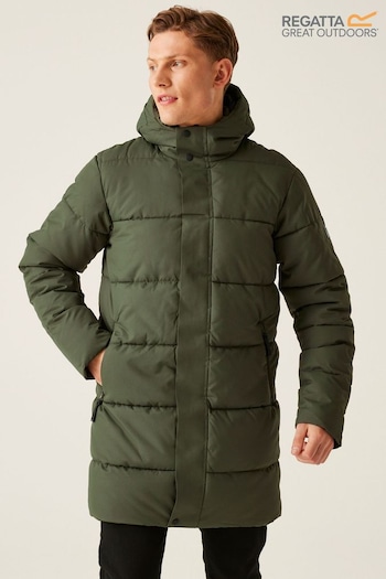 Regatta Green Waterproof Hayleyn Baffled Jacket (E04875) | £84