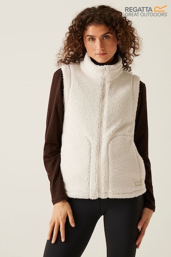 Regatta White Calmry Fleece Gilet (E04904) | £22