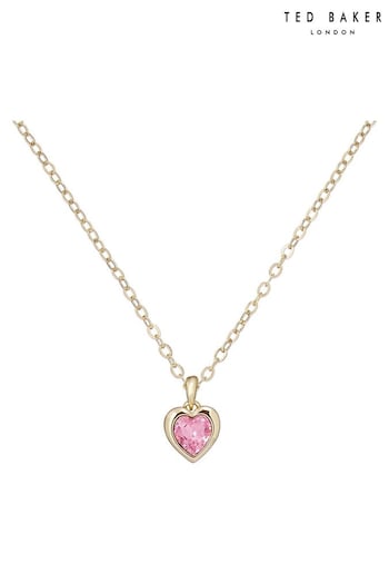 Ted Baker Gold Tone HANNELA: Crystal Heart Pendant (E04941) | £30