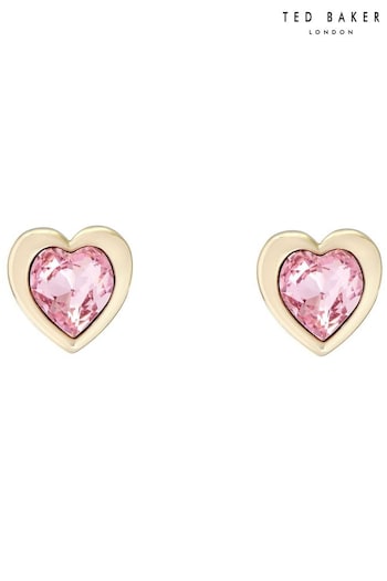 Ted Baker Gold Tone HAN: Crystal Heart Earrings (E04948) | £30
