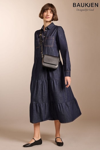 Baukjen Blue Mel Organic Dress (E05168) | £169