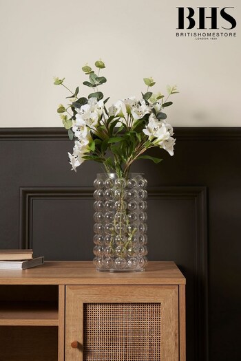BHS Clear Bobble Glass Vase (E05221) | £26