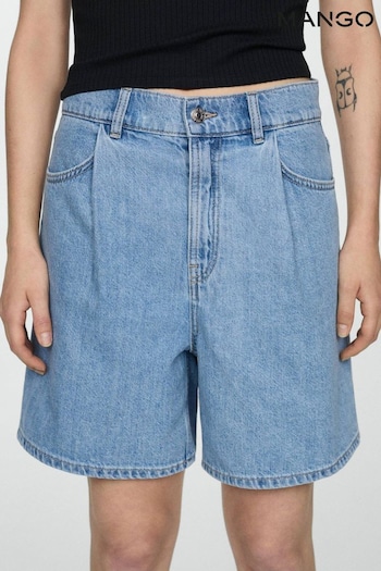 Mango Blue Marina Shorts (E05435) | £30