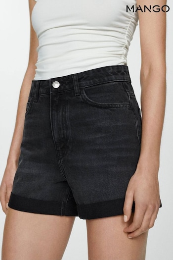 Mango Mom Fit Black Shorts (E05439) | £23
