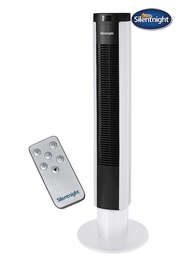 Silentnight White Home Electrics Airmax 3400 Oscillating Tower Fan (E05509) | £44