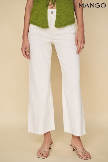 Mango High Waist Culotte Jeans (E05527) | £36