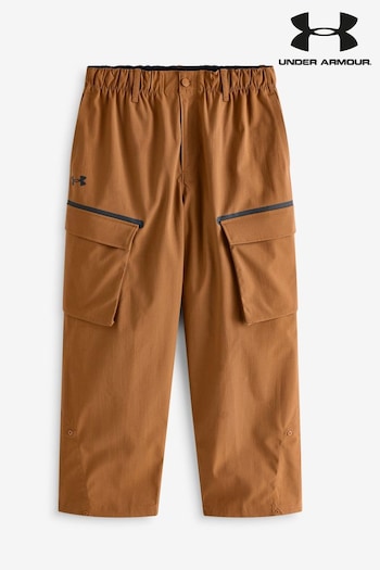 Under Armour Brown Unstoppable Utility Cargo Brown Joggers (E05534) | £110