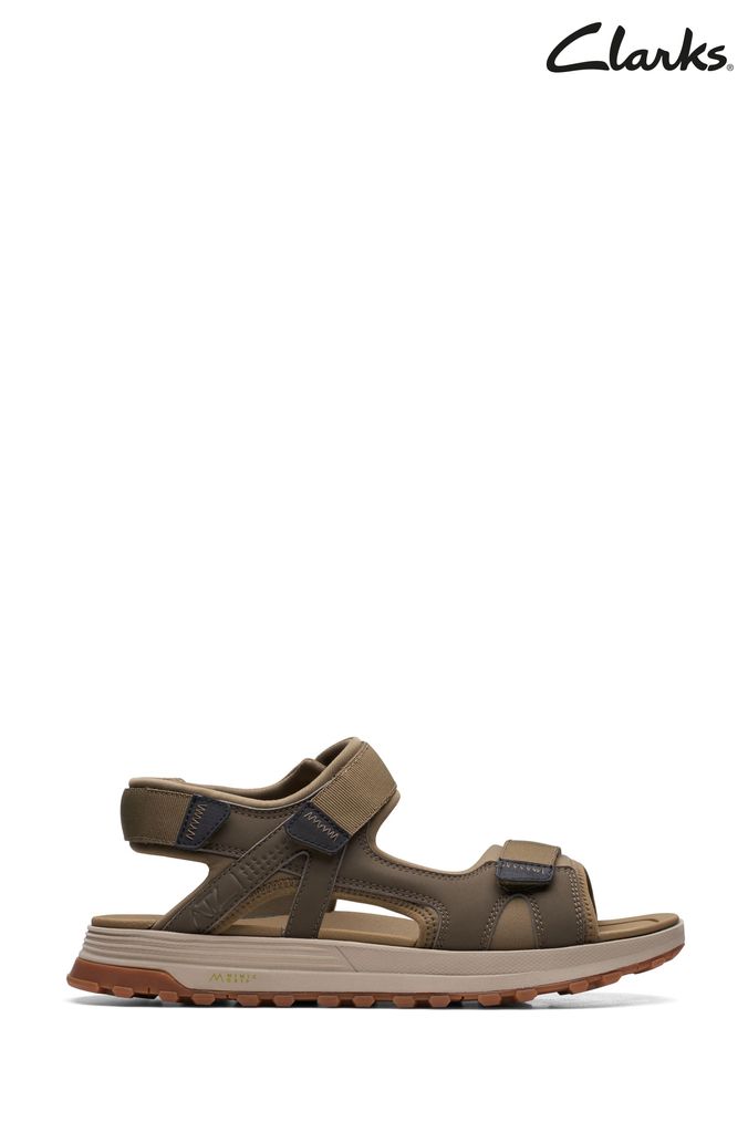 Clarks sandals mens green cheap