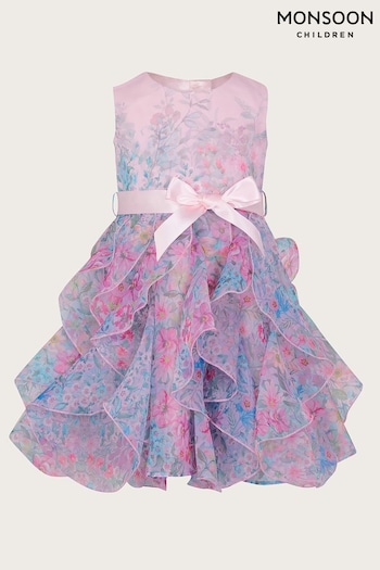 Monsoon Purple Baby Anise Botanical Cancan Dress (E05716) | £57 - £62