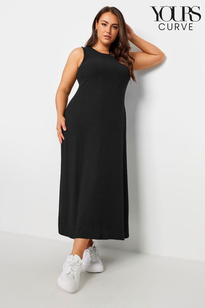 Black midi dress size 20 best sale