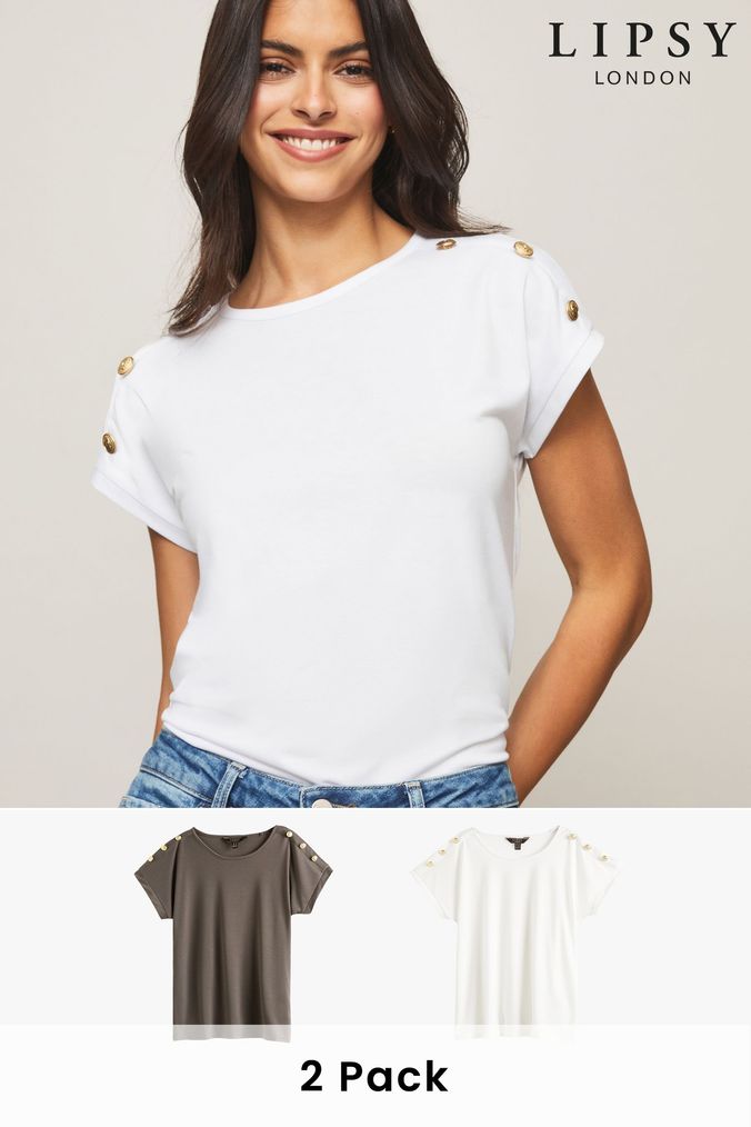 Womens white t shirt multipack on sale