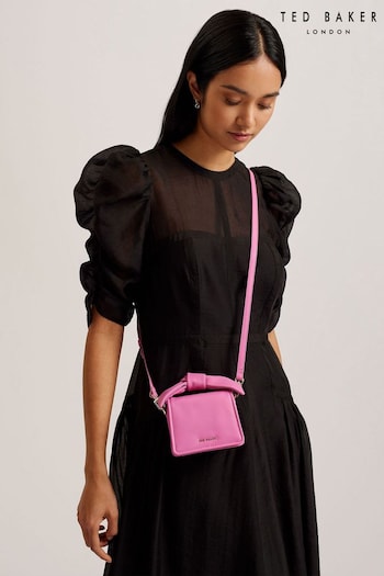 Ted Baker Pink Nialinn Soft Knot Mini Bow Bag logo (E06241) | £85