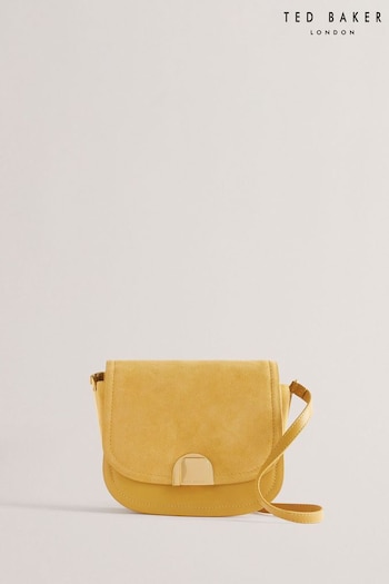Ted Baker Yellow Imilda Lock Detail Small Satchel Bag (E06251) | £140