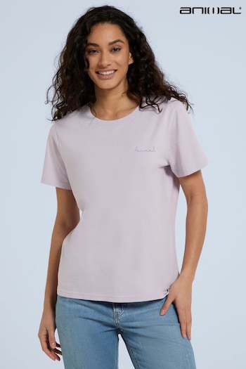 Animal Womens Purple Canopy Carina Organic T-Shirt (E06420) | £25