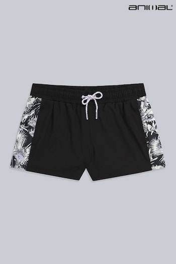 Animal Freya Printed Panel Black Board Swim trendyol Shorts (E06426) | £35