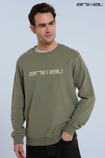 Animal Mens Green Driver Organic Sweatshirt (E06454) | £39