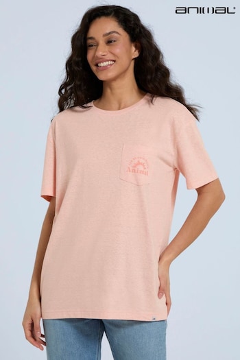 Animal Pink Elena Pocket T-Shirt (E06465) | £25