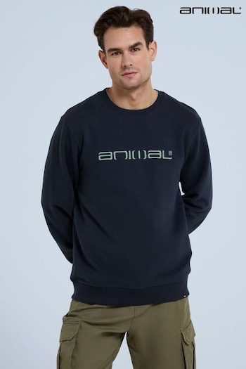 Animal Mens Blue Driver Organic Sweatshirt (E06474) | £39
