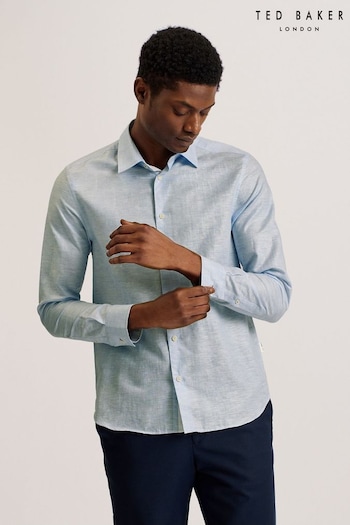 Ted Baker Blue Romeos Linen Shirt (E06535) | £90