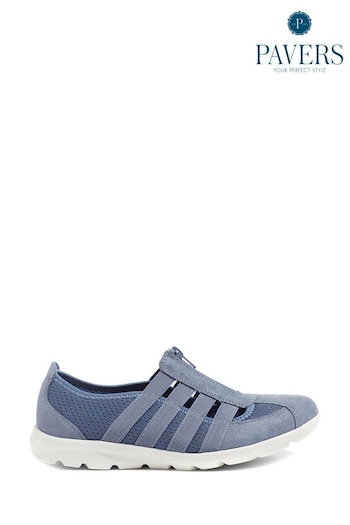 Pavers Ladies Wide Fit Casual Slip-On Shoes (E06748) | £35