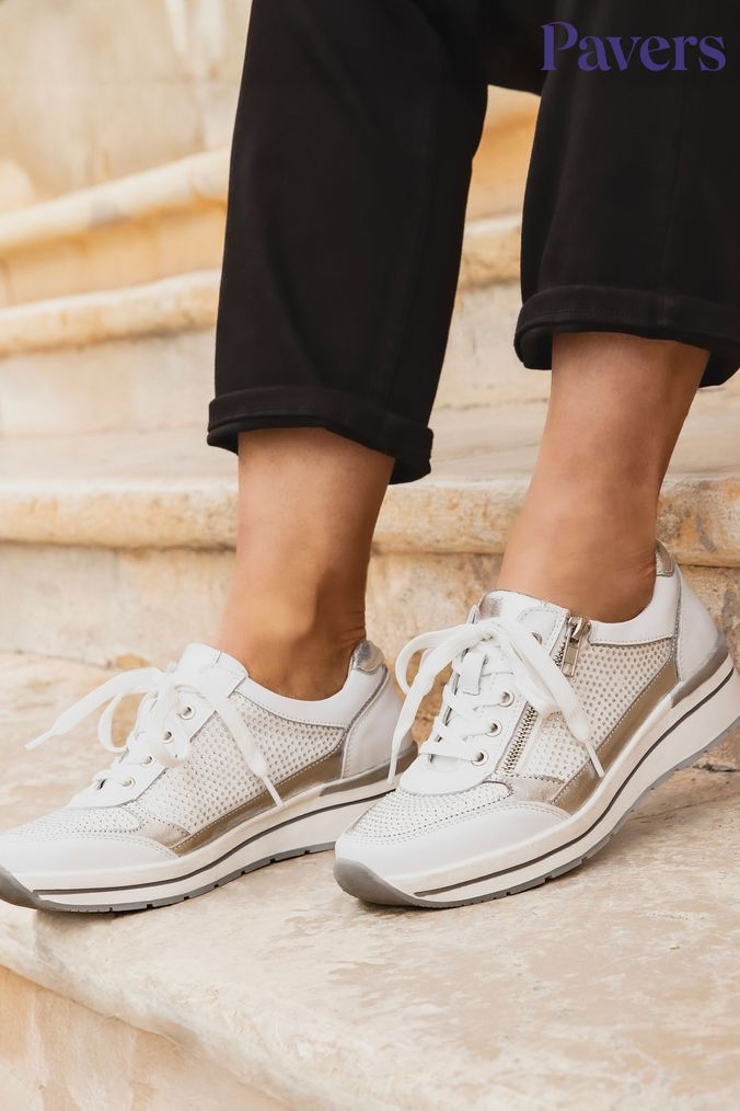 Pavers silver shoes discount