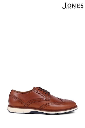Jones Bootmaker Lingfield Leather Brown Brogues (E06946) | £99