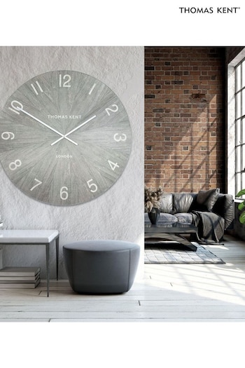 Thomas Kent Clocks Grey 45 Wharf Grand Wall Clock (E07178) | £225