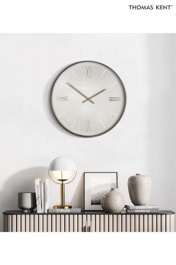 Thomas Kent Clocks Grey 20'' Lexington Wall Clock (E07180) | £75